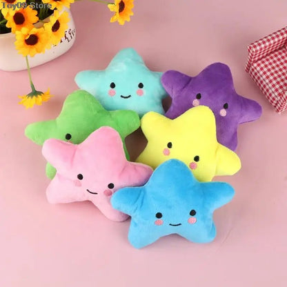 1 PACK Dog Plush Toys Mini Star Soft Plush Cloud Sounding Toy Colorful Plush Stuffed Doll Gift Pet Dog Toy - Furbury