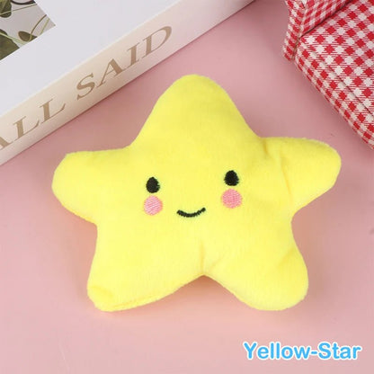 1 PACK Dog Plush Toys Mini Star Soft Plush Cloud Sounding Toy Colorful Plush Stuffed Doll Gift Pet Dog Toy - Furbury