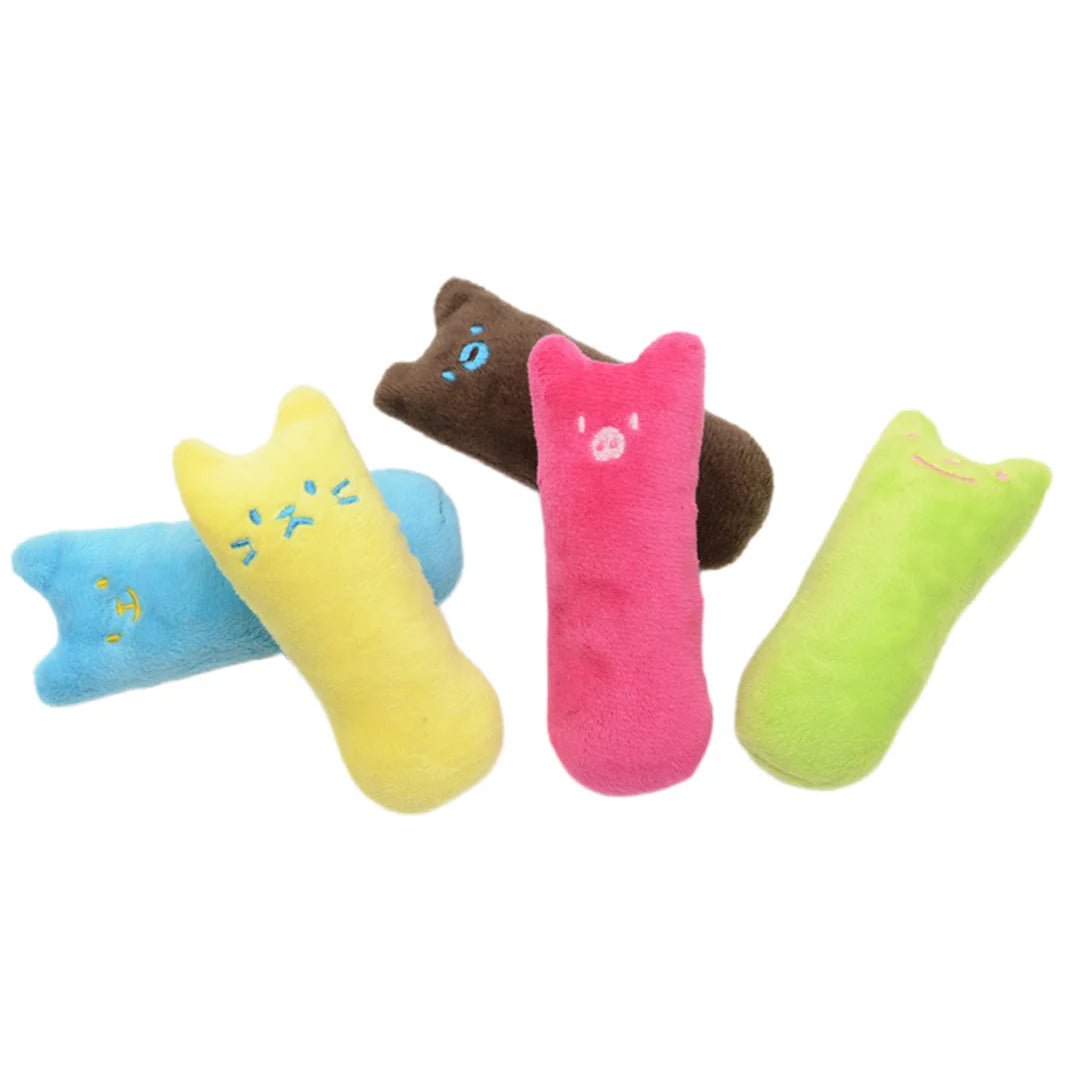 1 Pc Random Color Catnip Cat Toys Pillow Interactive Cat Toy Catnip Pet Supplies Pillow Thumb Teeth Grinding Bite Mint Cat Toy - Furbury