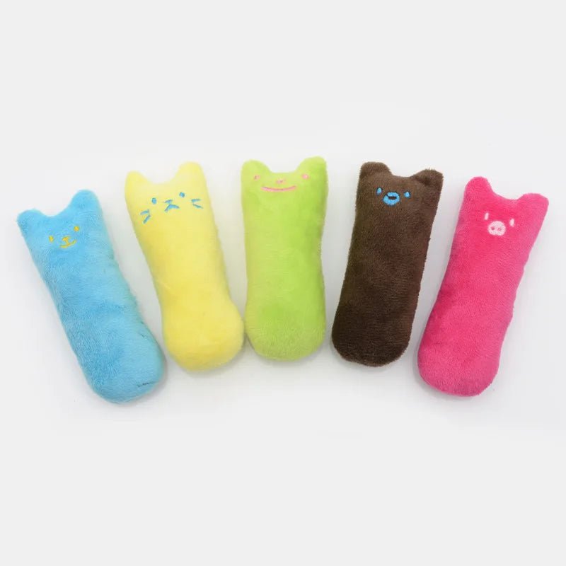 1 Pc Random Color Catnip Cat Toys Pillow Interactive Cat Toy Catnip Pet Supplies Pillow Thumb Teeth Grinding Bite Mint Cat Toy - Furbury