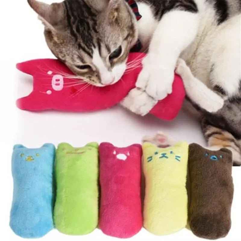 1 Pc Random Color Catnip Cat Toys Pillow Interactive Cat Toy Catnip Pet Supplies Pillow Thumb Teeth Grinding Bite Mint Cat Toy - Furbury