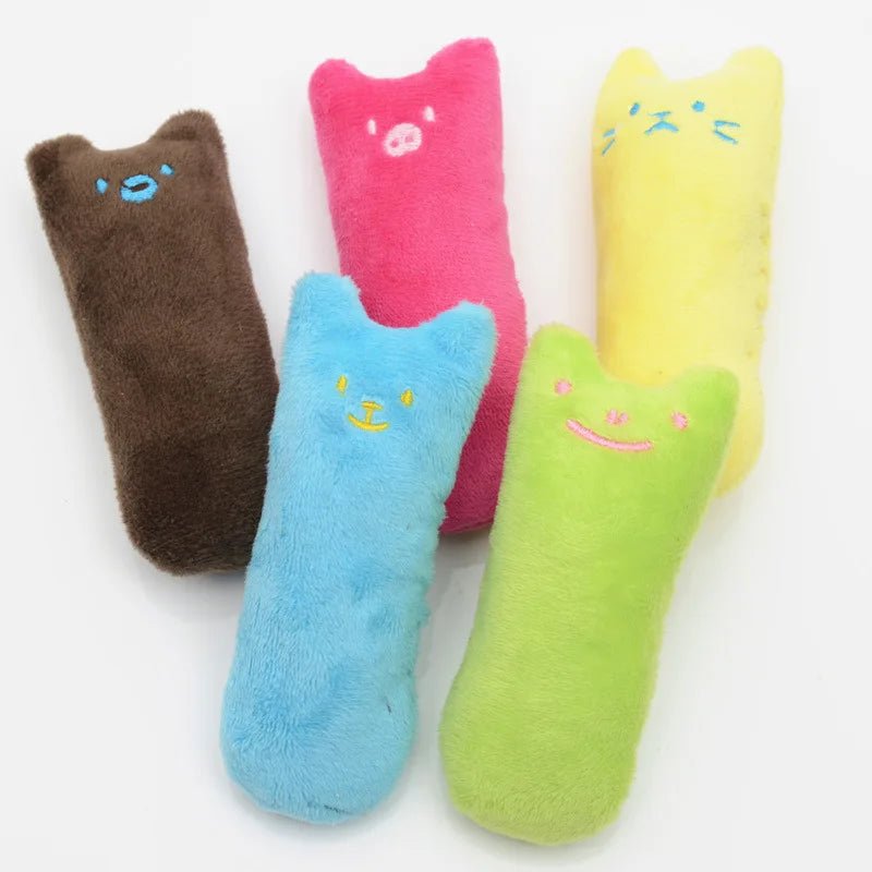 1 Pc Random Color Catnip Cat Toys Pillow Interactive Cat Toy Catnip Pet Supplies Pillow Thumb Teeth Grinding Bite Mint Cat Toy - Furbury