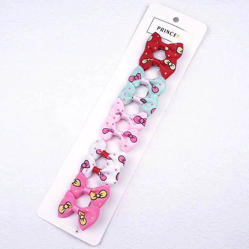 13 Kinds Of Style Dog Hair Bows Brand New Pet Grooming Accessories 10 Pcs/Lot Ribbon Bow With Alligator Clip Pet Christmas Gifts - Furbury