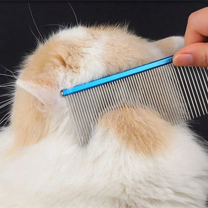 16/19cm Pet Hair Comb For Dog Comb Cat Detangler Fur Trimming Dematting Deshed Brush Grooming Tool For Long Hair Curly Pet - Furbury