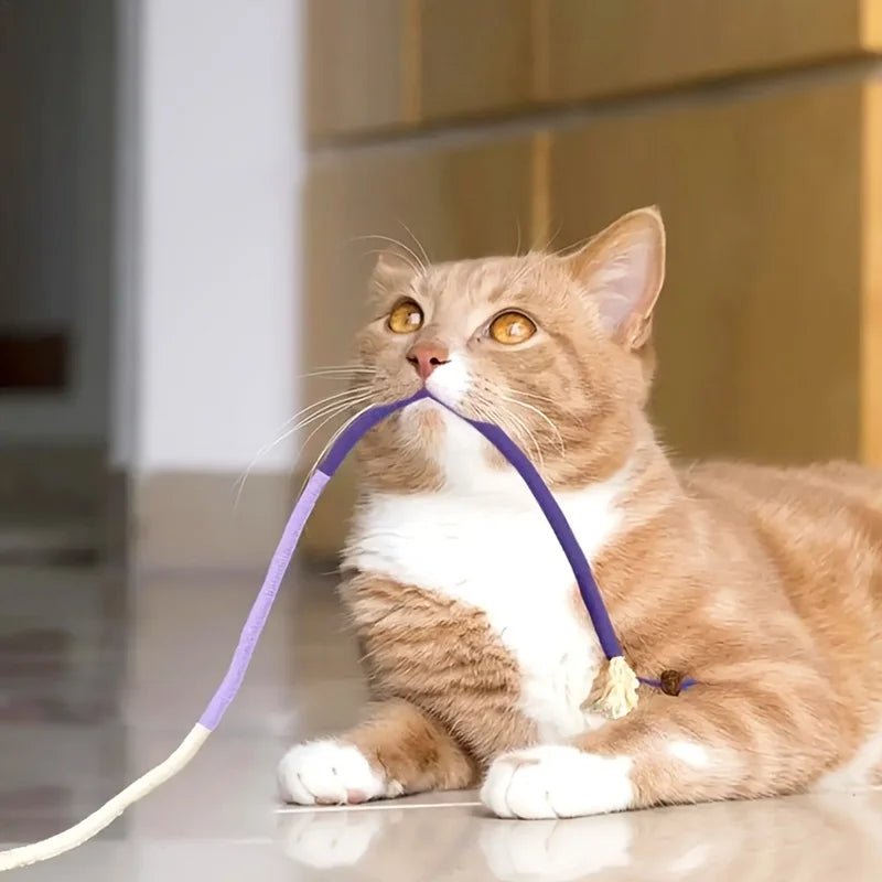 1PC Cat Bite Rope Toy Grinding Teeth Durable Teasing Cat Rope Toy - Furbury