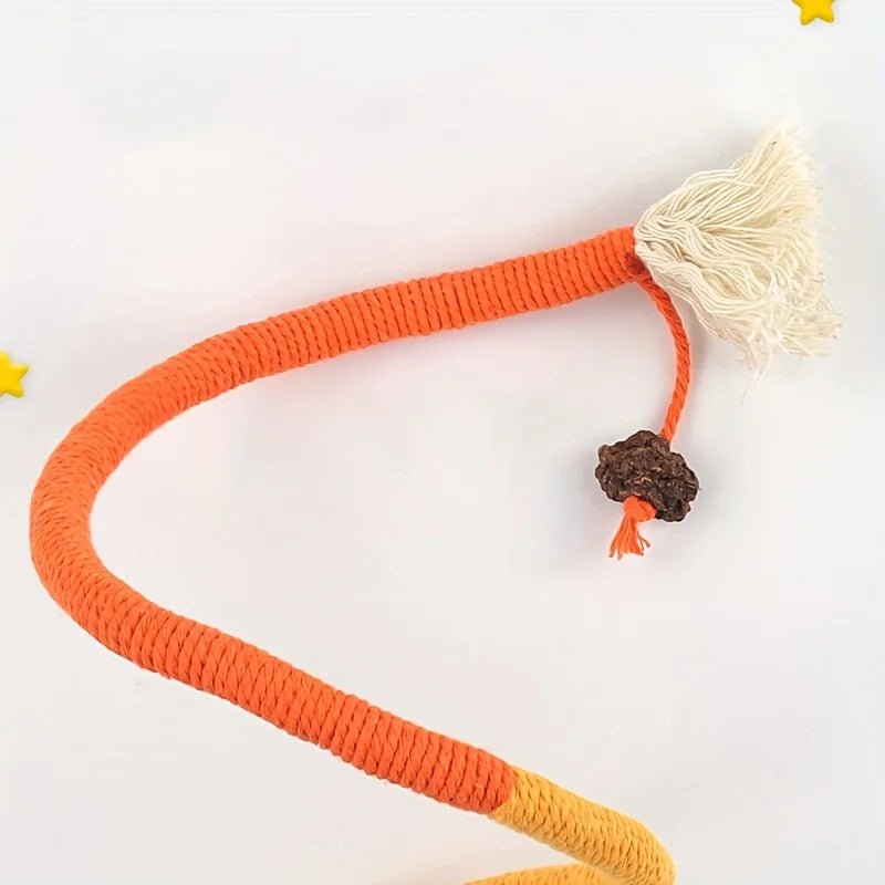 1PC Cat Bite Rope Toy Grinding Teeth Durable Teasing Cat Rope Toy - Furbury