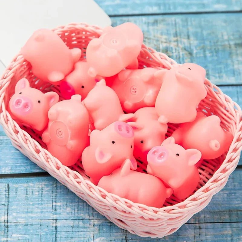 1pcs New Cute 4.5cm Dog Toys Pink Screaming Rubber Pig Pet Toys Squeak Squeaker Chew Gift Home Decorations - Furbury