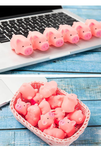 1pcs New Cute 4.5cm Dog Toys Pink Screaming Rubber Pig Pet Toys Squeak Squeaker Chew Gift Home Decorations - Furbury