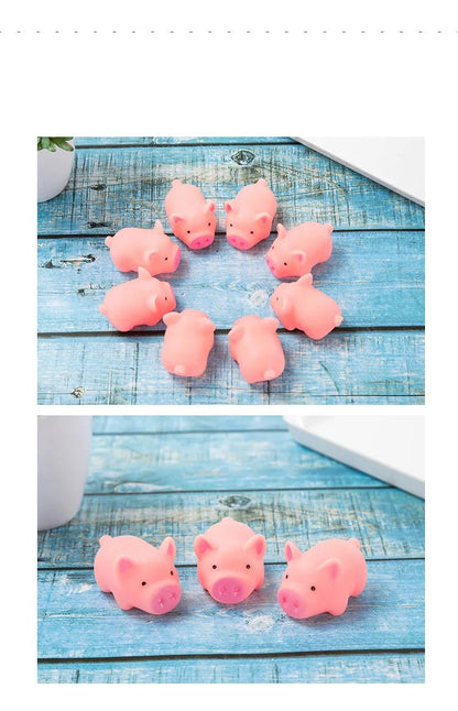 1pcs New Cute 4.5cm Dog Toys Pink Screaming Rubber Pig Pet Toys Squeak Squeaker Chew Gift Home Decorations - Furbury