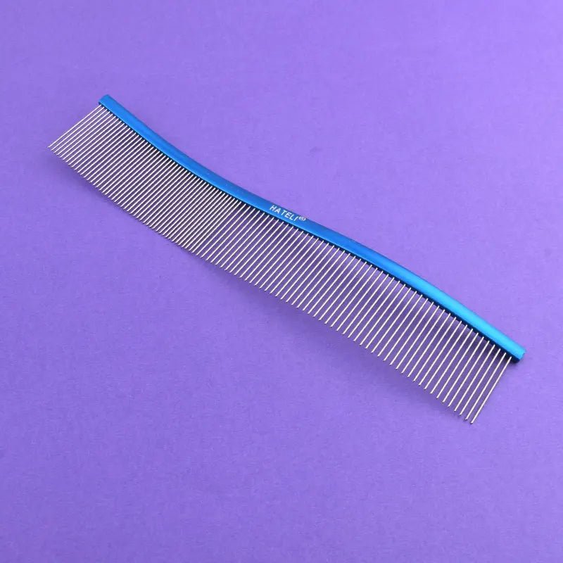 22cm Pet S Type Comb Professional Stainless Steel Pet Grooming Comb Dense Sparse Teeth Dog Cat Cleaning Brush Hair Reemoval Comb - Furbury