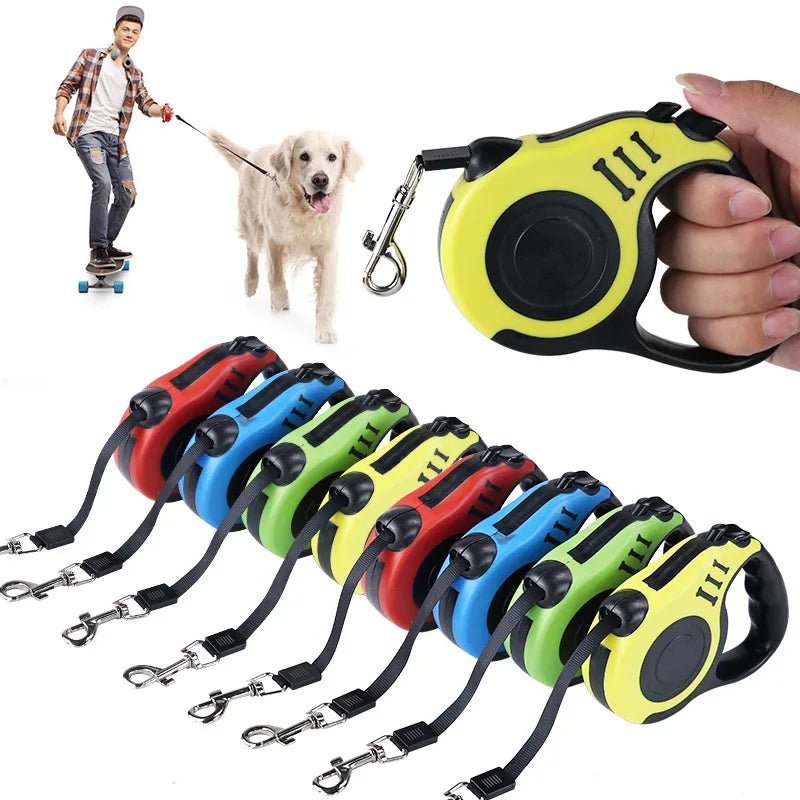 3 Meters 5 Meters Retractable Dog Leash Pet Leash Traction Rope Belt Automatic Flexible Leash For Small Medium Large Dog Product - Furbury