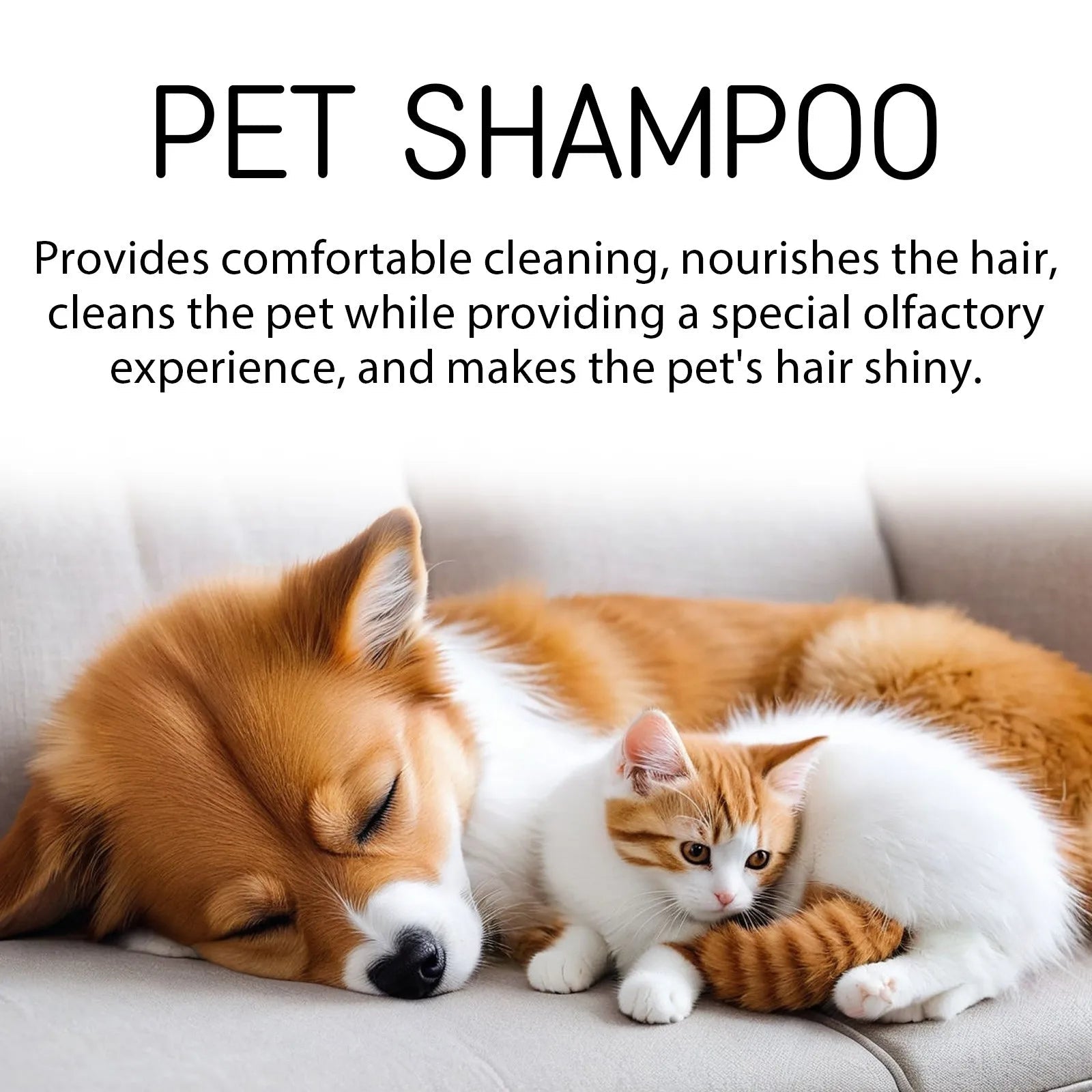 300ml Pet Shampoo Dog Shampoo And Coat Wash For Hydrating Cleansing And Adding To Pet Hair - Furbury