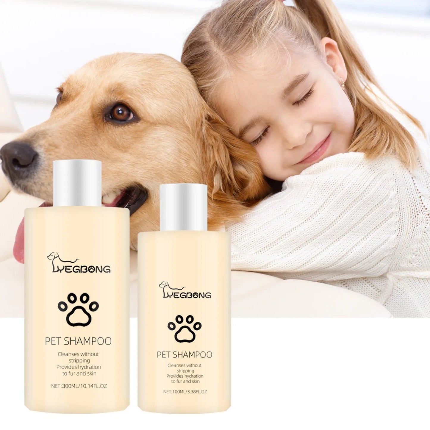 300ml Pet Shampoo Dog Shampoo And Coat Wash For Hydrating Cleansing And Adding To Pet Hair - Furbury