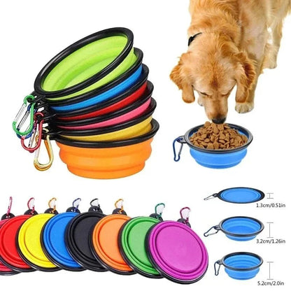 350mL Pet Folding Bowl Dog Supplies Outdoor Travel Portable Bowl Universal Food Bowl for Cats and Dogs Water Bowl - Furbury