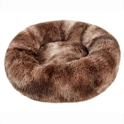 40 - 90cm Round Pet Bed for Large Dog Bed Super Soft Cat Bed Long Plush Dog House for Medium Dog House Winter Warm Sleeping - Furbury