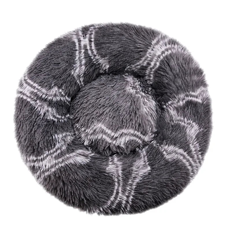 40 - 90cm Round Pet Bed for Large Dog Bed Super Soft Cat Bed Long Plush Dog House for Medium Dog House Winter Warm Sleeping - Furbury