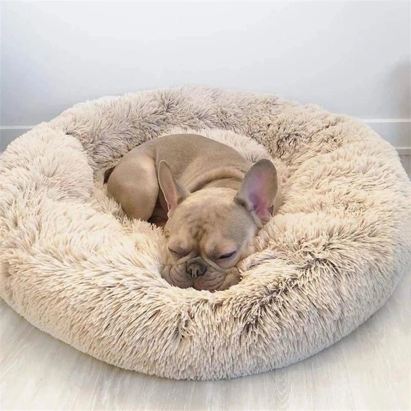 40 - 90cm Round Pet Bed for Large Dog Bed Super Soft Cat Bed Long Plush Dog House for Medium Dog House Winter Warm Sleeping - Furbury