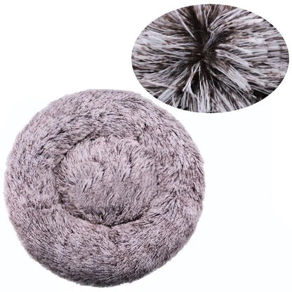 40 - 90cm Round Pet Bed for Large Dog Bed Super Soft Cat Bed Long Plush Dog House for Medium Dog House Winter Warm Sleeping - Furbury