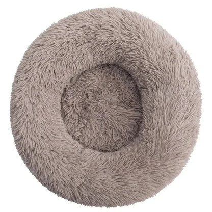 40 - 90cm Round Pet Bed for Large Dog Bed Super Soft Cat Bed Long Plush Dog House for Medium Dog House Winter Warm Sleeping - Furbury