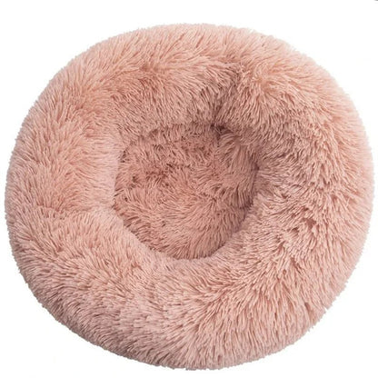 40 - 90cm Round Pet Bed for Large Dog Bed Super Soft Cat Bed Long Plush Dog House for Medium Dog House Winter Warm Sleeping - Furbury