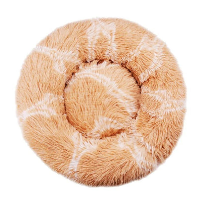 40 - 90cm Round Pet Bed for Large Dog Bed Super Soft Cat Bed Long Plush Dog House for Medium Dog House Winter Warm Sleeping - Furbury