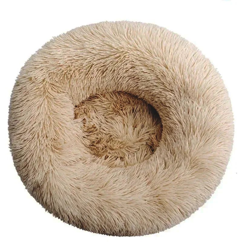 40 - 90cm Round Pet Bed for Large Dog Bed Super Soft Cat Bed Long Plush Dog House for Medium Dog House Winter Warm Sleeping - Furbury