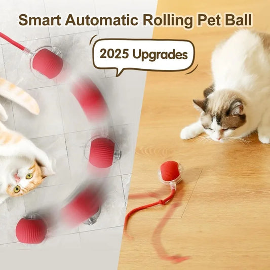 Wholesale Bulk Cat Interactive Ball Training Self-moving Kitten Electric Cat Ball Toys Electronic Automatic Rolling Magic Ball Toys for Cat