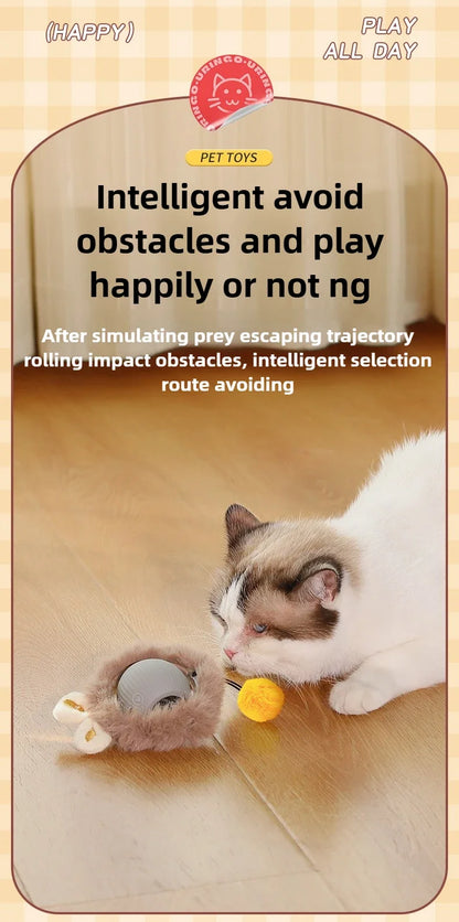 Wholesale Bulk Cat Interactive Ball Training Self-moving Kitten Electric Cat Ball Toys Electronic Automatic Rolling Magic Ball Toys for Cat