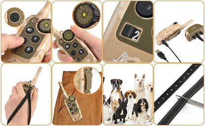 ABQP Electric Dog Training Collar Remote Control Rechargeable Dog Bark Collar Waterproof Anti Barking Device For All Size Dog - Furbury