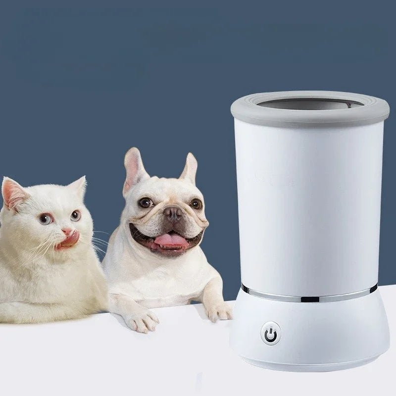 Automatic Pet Foot Wash Cup Cat Dog Paw Cleaner and Massager Electric Paw Washer Foot Washing Grooming Tools Accessories - Furbury