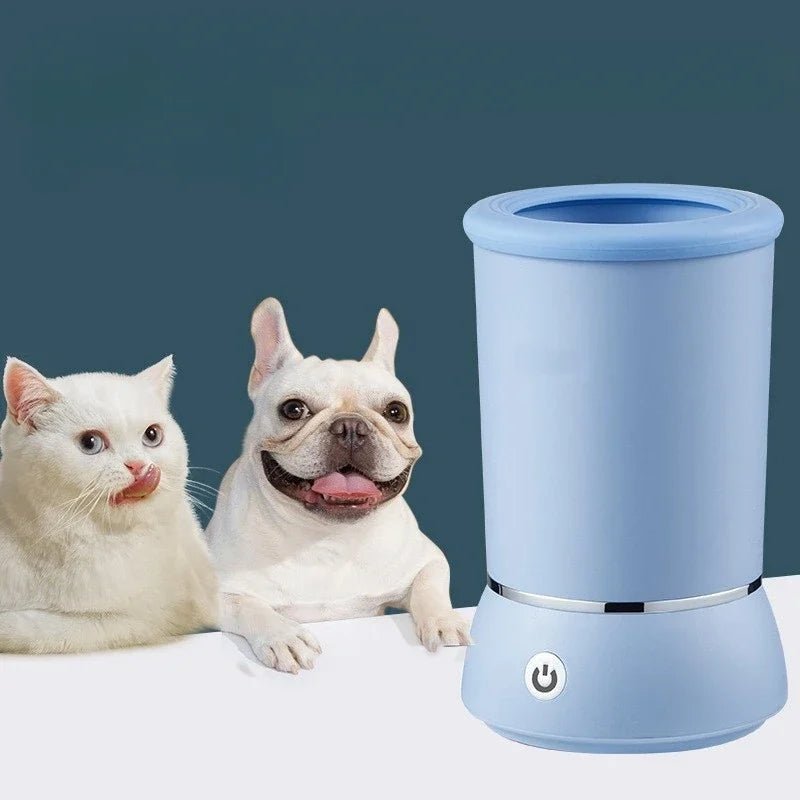 Automatic Pet Foot Wash Cup Cat Dog Paw Cleaner and Massager Electric Paw Washer Foot Washing Grooming Tools Accessories - Furbury