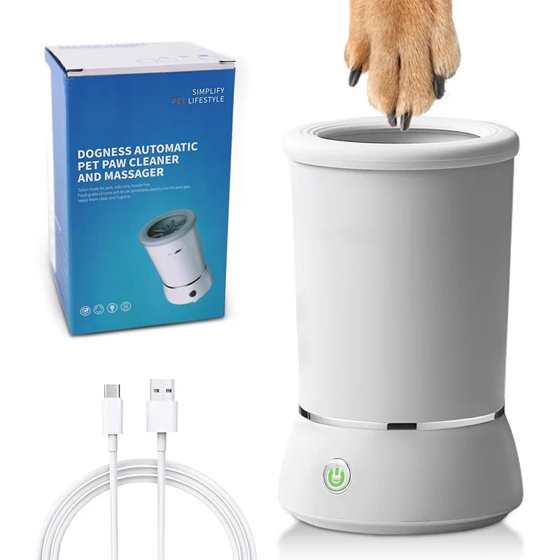 Automatic Pet Foot Wash Cup Cat Dog Paw Cleaner and Massager Electric Paw Washer Foot Washing Grooming Tools Accessories - Furbury