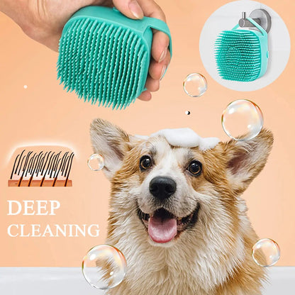 Bathroom Puppy Big Dog Cat Bath Massage Gloves Brush Soft Safety Silicone Pet Accessories for Dogs Cats Tools Mascotas Products - Furbury