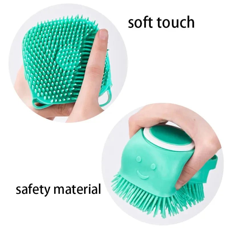 Bathroom Puppy Big Dog Cat Bath Massage Gloves Brush Soft Safety Silicone Pet Accessories for Dogs Cats Tools Mascotas Products - Furbury