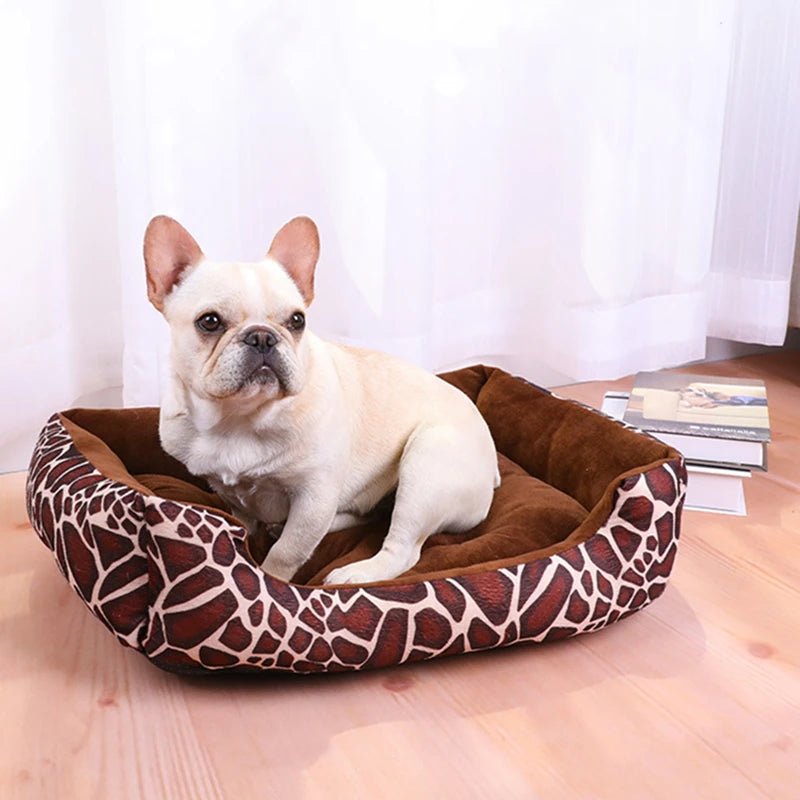 Bed for Dog Cat Pet Square Plush Kennel Medium Small Dog Sofa Bed Cushion Pet Calming Dog Bed House Pet Supplies Accessories - Furbury