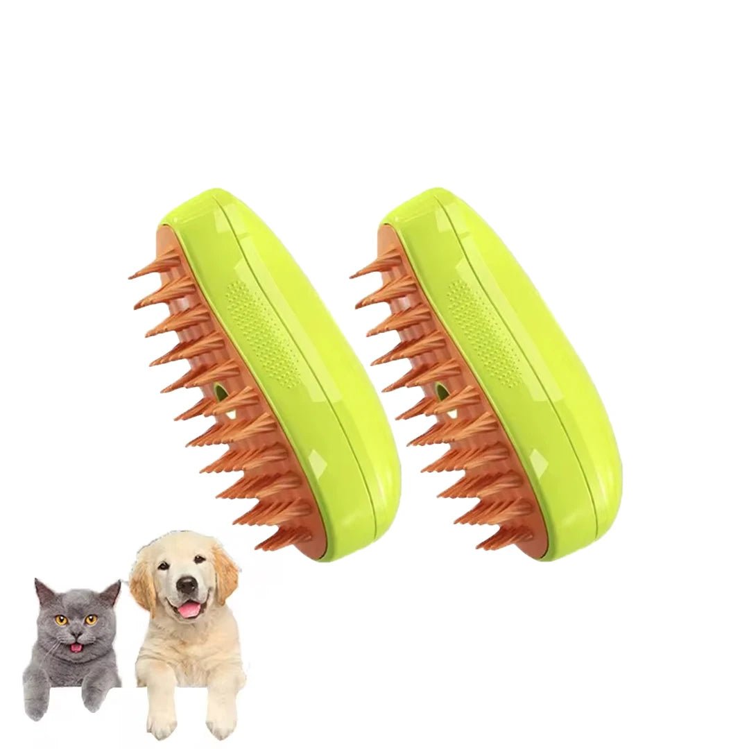 Cat Dog Steamy Brush Steam Brush Electric Sprayer for Massage Pet Grooming tool Shedding 3 in 1 Electric Sprays Massage Combs - Furbury