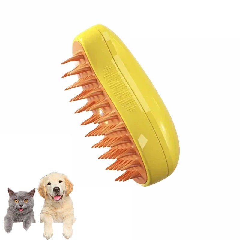 Cat Dog Steamy Brush Steam Brush Electric Sprayer for Massage Pet Grooming tool Shedding 3 in 1 Electric Sprays Massage Combs - Furbury