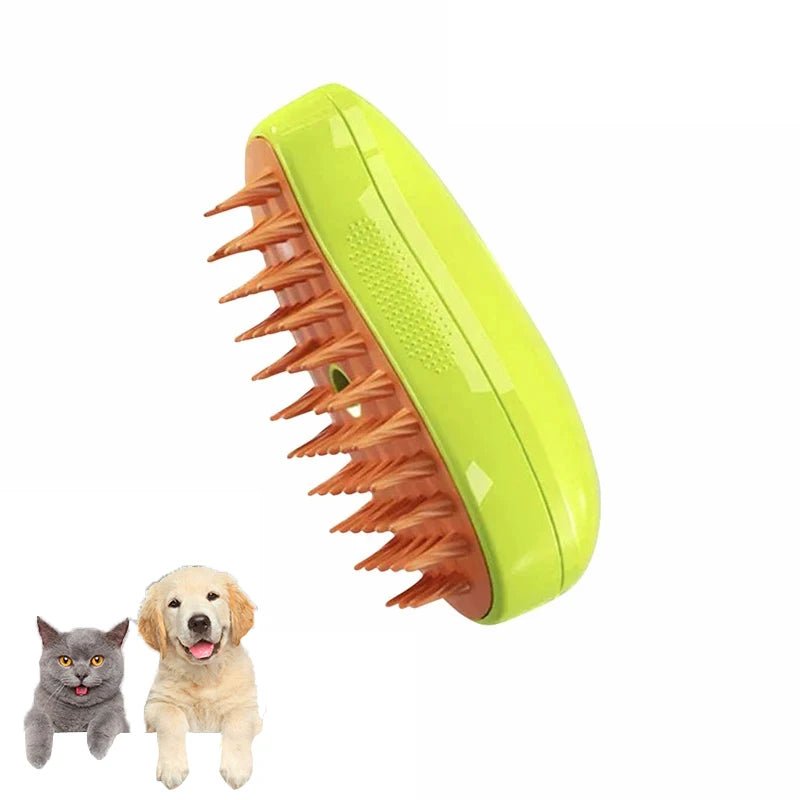 Cat Dog Steamy Brush Steam Brush Electric Sprayer for Massage Pet Grooming tool Shedding 3 in 1 Electric Sprays Massage Combs - Furbury