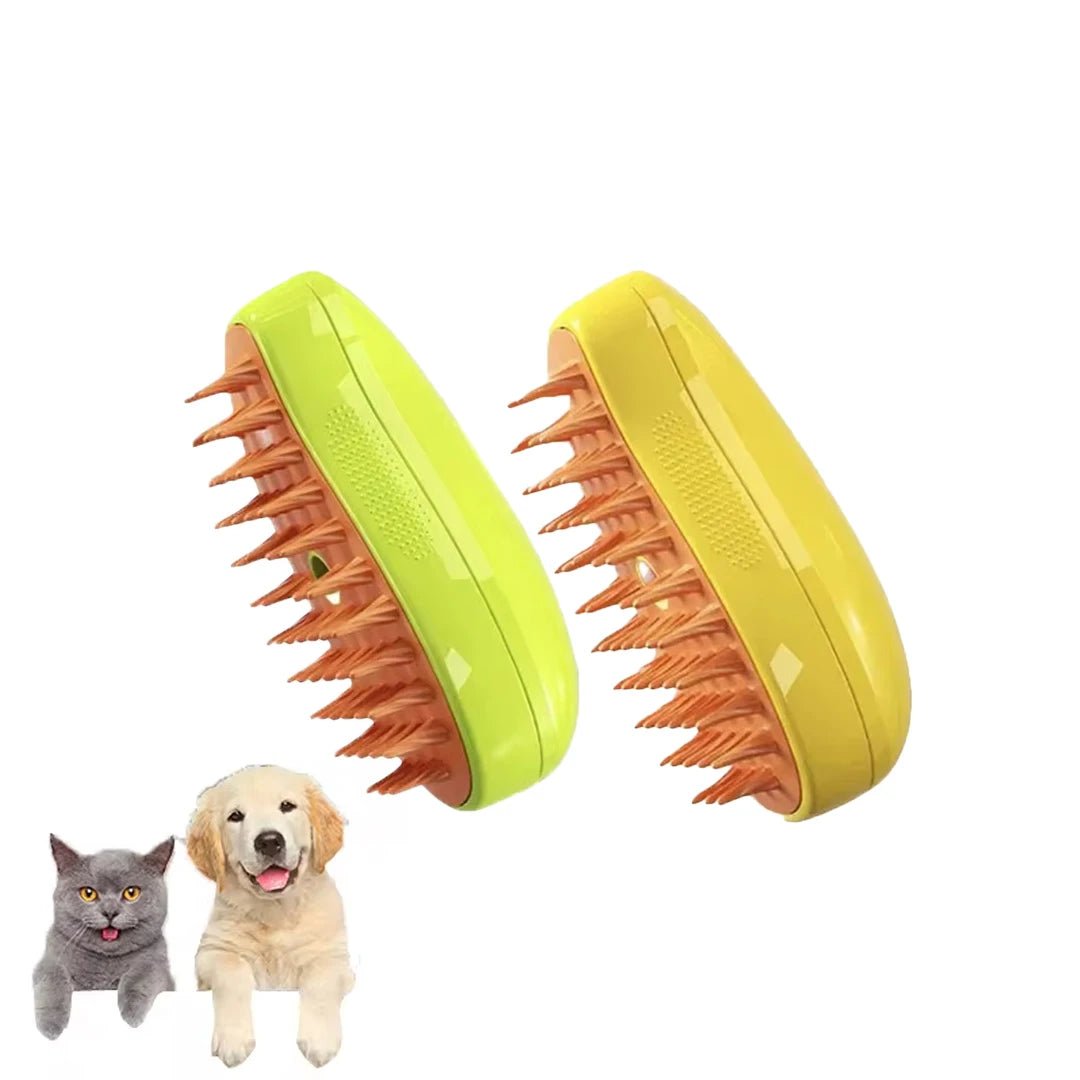 Cat Dog Steamy Brush Steam Brush Electric Sprayer for Massage Pet Grooming tool Shedding 3 in 1 Electric Sprays Massage Combs - Furbury