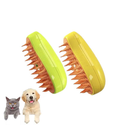 Cat Dog Steamy Brush Steam Brush Electric Sprayer for Massage Pet Grooming tool Shedding 3 in 1 Electric Sprays Massage Combs - Furbury