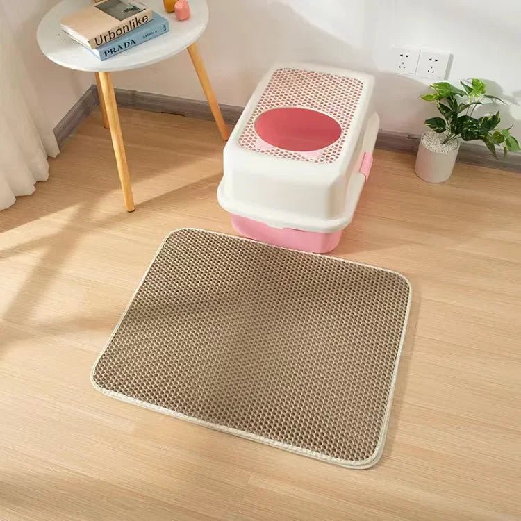 Cat Litter Mat With Gift Double Layer Waterproof Pet Litter Box Mat Non - slip Sand Cat Pad Washable Bed Mat Clean Pad Products - Furbury