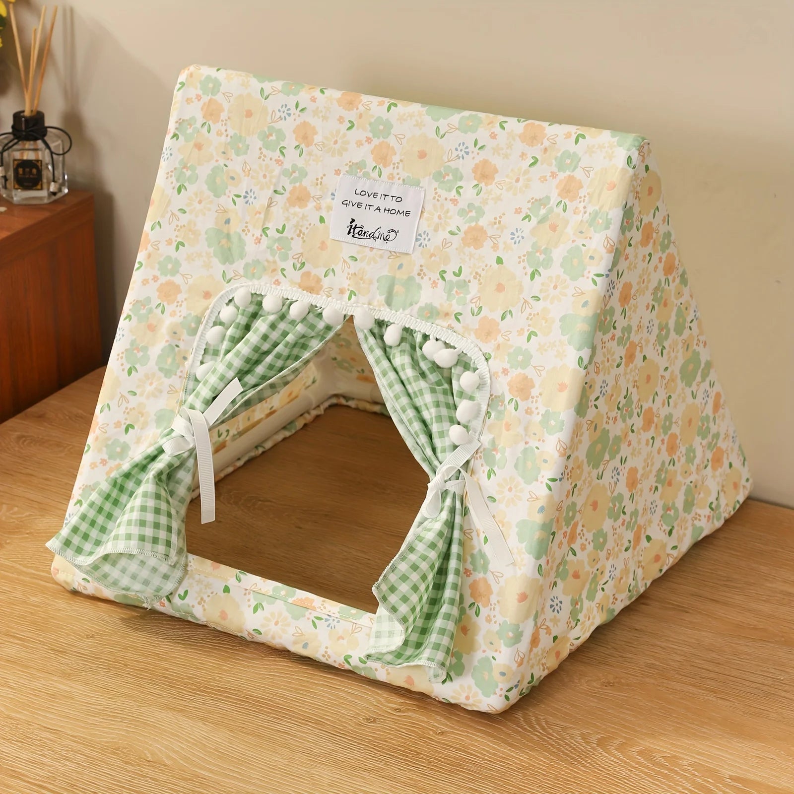 Cozy Polyester Pet Tent For Guinea Pigs & Rabbits - Itandme Small Animal Hideaway With Soft Cushioning - Furbury