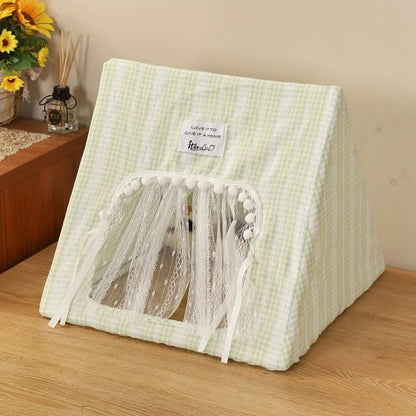 Cozy Polyester Pet Tent For Guinea Pigs & Rabbits - Itandme Small Animal Hideaway With Soft Cushioning - Furbury