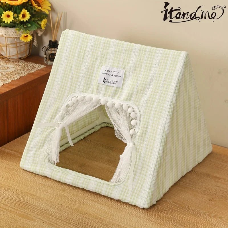 Cozy Polyester Pet Tent For Guinea Pigs & Rabbits - Itandme Small Animal Hideaway With Soft Cushioning - Furbury