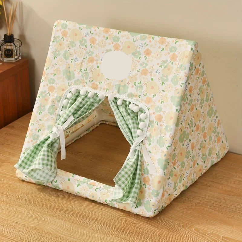 Cozy Polyester Pet Tent For Guinea Pigs & Rabbits - Itandme Small Animal Hideaway With Soft Cushioning - Furbury