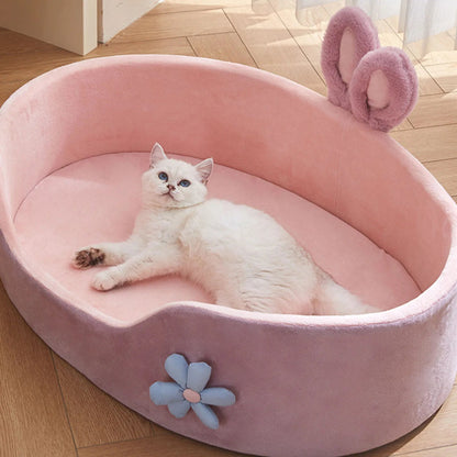 Detachable Pet Bed Pet Bed Detachable Washable Dog Sleeping Bed Soft Comfortable Warm Cat Bed for Four Seasons Soft Pet Bed - Furbury