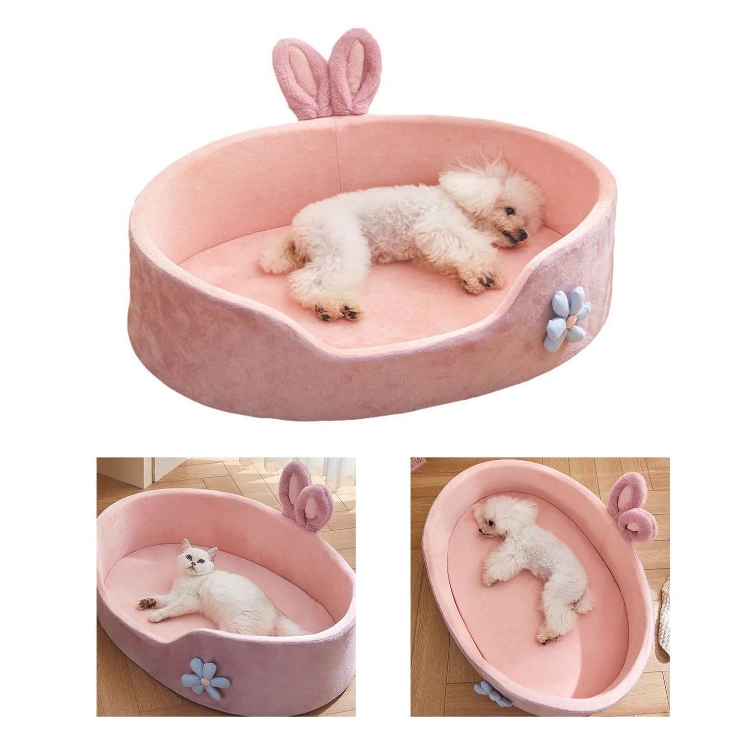 Detachable Pet Bed Pet Bed Detachable Washable Dog Sleeping Bed Soft Comfortable Warm Cat Bed for Four Seasons Soft Pet Bed - Furbury