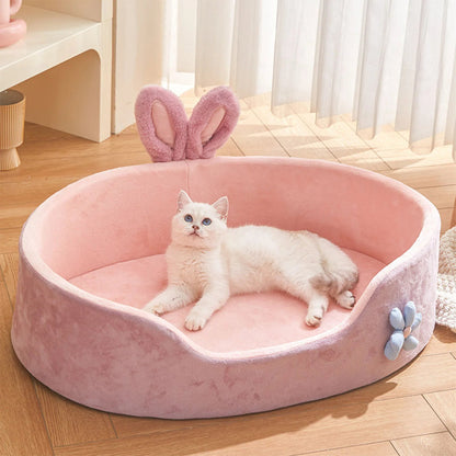 Detachable Pet Bed Pet Bed Detachable Washable Dog Sleeping Bed Soft Comfortable Warm Cat Bed for Four Seasons Soft Pet Bed - Furbury