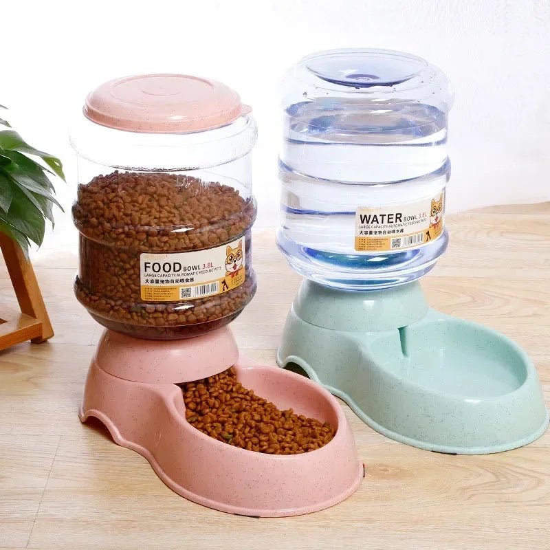 Dog Automatic Feeders Plastic Water Bottle Cat Bowl Feeding and Drinking Dog Water Dispenser Pet Feeding Bowl Pet Supplies - Furbury