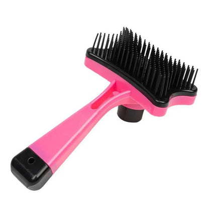 Dog Brush Cat Grooming Brush Self Cleaning Static Free Massage Comb Stable Thicker Bristles Pet Supplies To Remove Loose Fur - Furbury